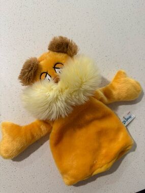 Dr. Seuss Bright Yellow Plush Hand Puppet.